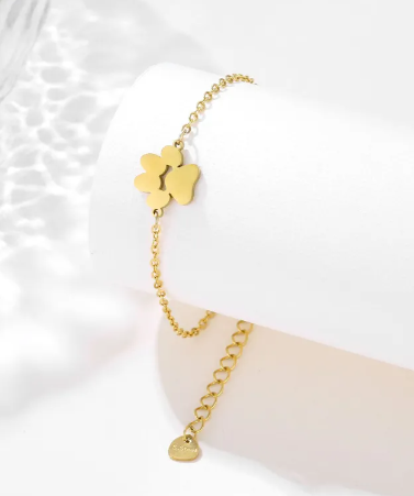 Stainless Steel Dog's Paw Bracelet